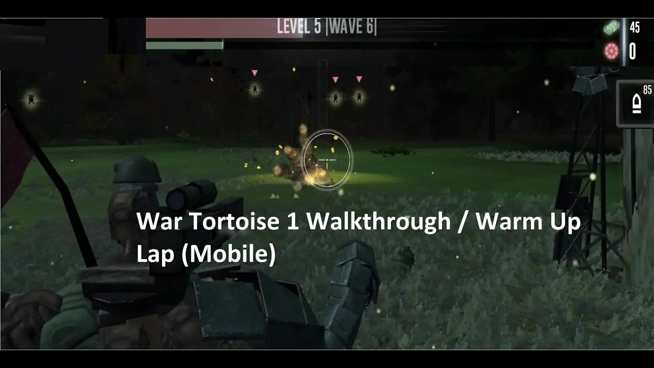 War Tortoise 1 Walkthrough / Warm Up Lap (Mobile)