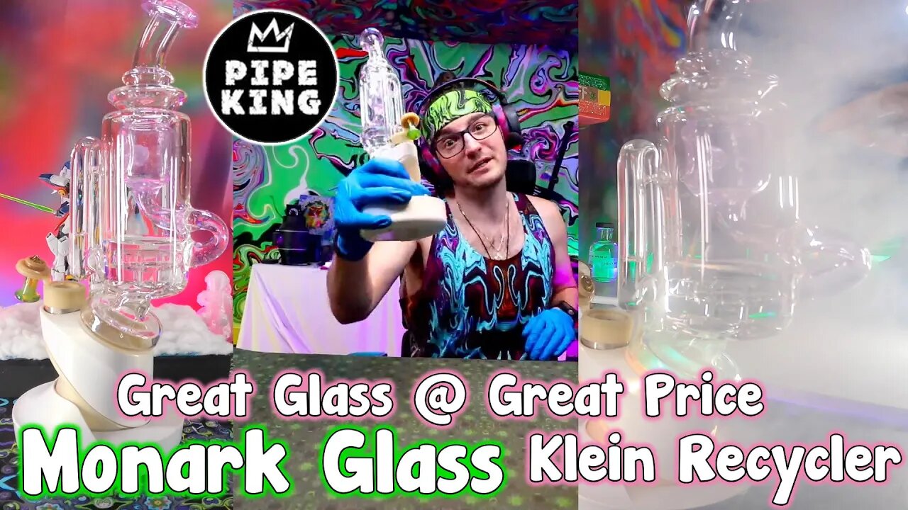 (ThePipeKing) Monark Glass Klein Recycler! 20% Off Orders W/ Link In Description!