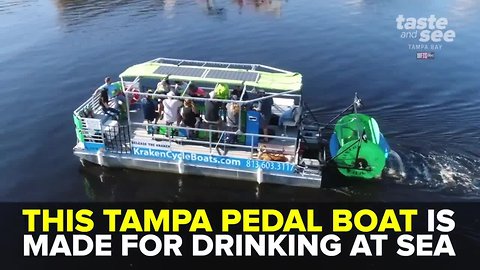 This Tampa pedal boat is made for drinking at sea | Taste and See Tampa Bay