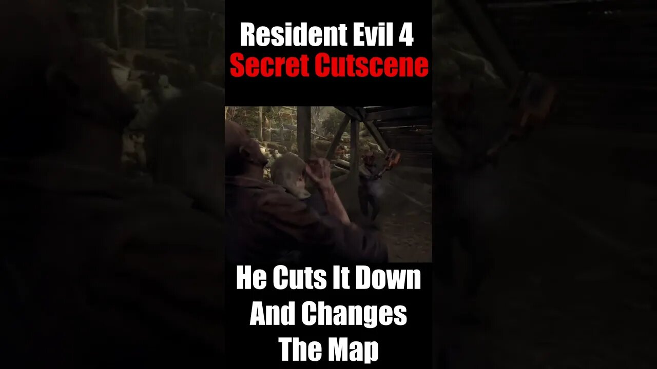 RE4 SECRET CUTSCENE! - Resident Evil 4 Remake Demo (Chainsaw Demo)