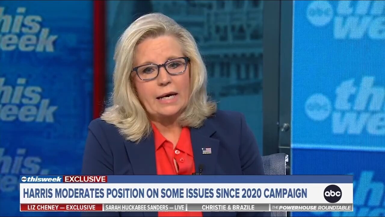 Liz Cheney Defends Kamala's Flip Flops