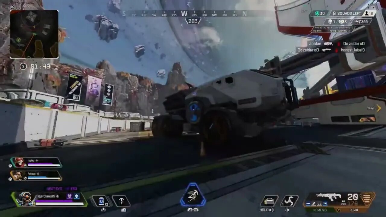 I got beat as I didn't hear where this guy was, but I got back up and 1on1 beat him the second time