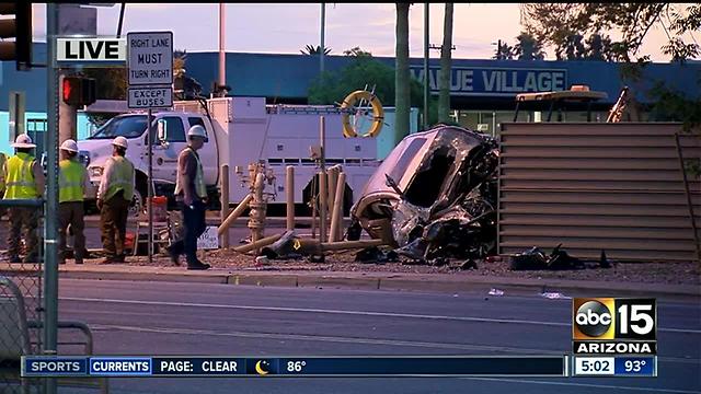 Serious crash shuts down 67th Avenue/Camelback