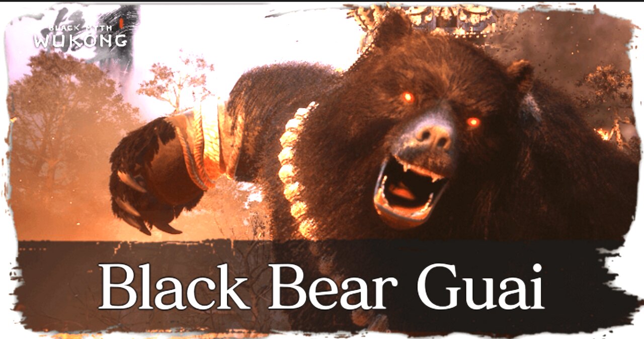 BLACK MYTH WUKONG Gameplay Part 4 Secret BOSS & Black Bear Guai BOSS Fight (END OF CHAPTER 1)