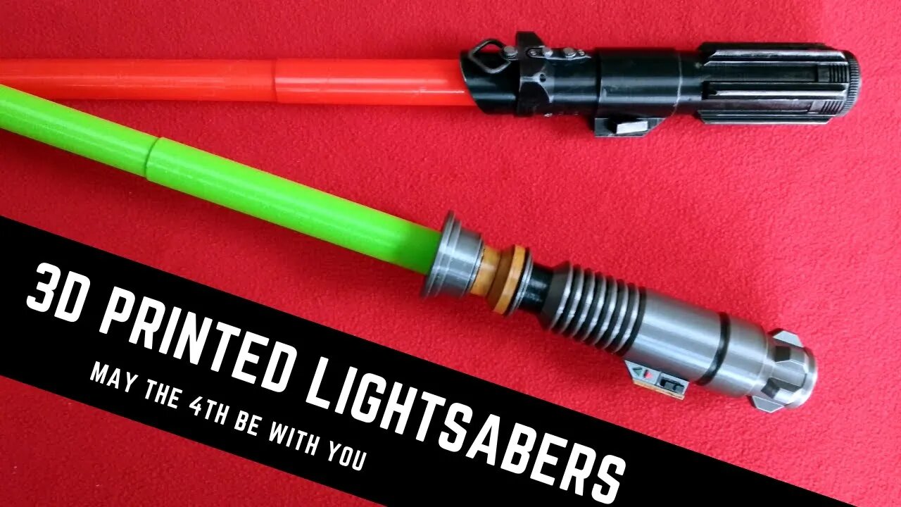 3D Printed Collapsing Lightsabers