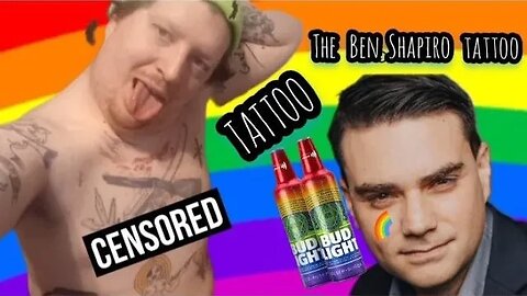 Live Ben Shapiro Tattoo + Bud Light Mukbang