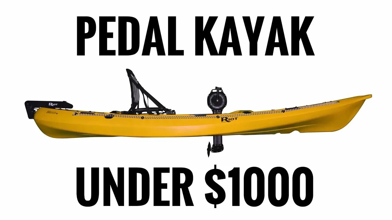 PEDAL KAYAK UNDER $1000 - Cheapest Pedal Kayak - Riot Mako