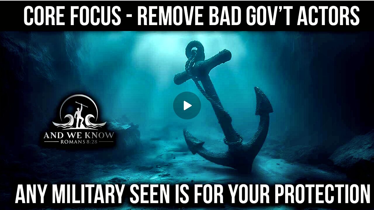 8.5.24: Core Focus is to remove bad actors from Govt, Debate? MSM attacks continue. Pray!