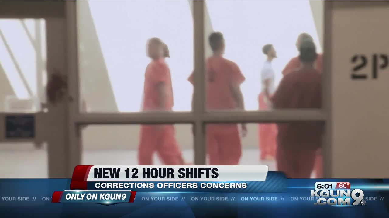 Union fears 12 hour shifts could intensity safety concerns at Pima County Jail