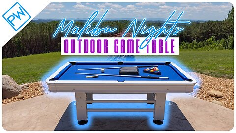 Malibu Nights Outdoor Pool Table from Pool Warehouse!