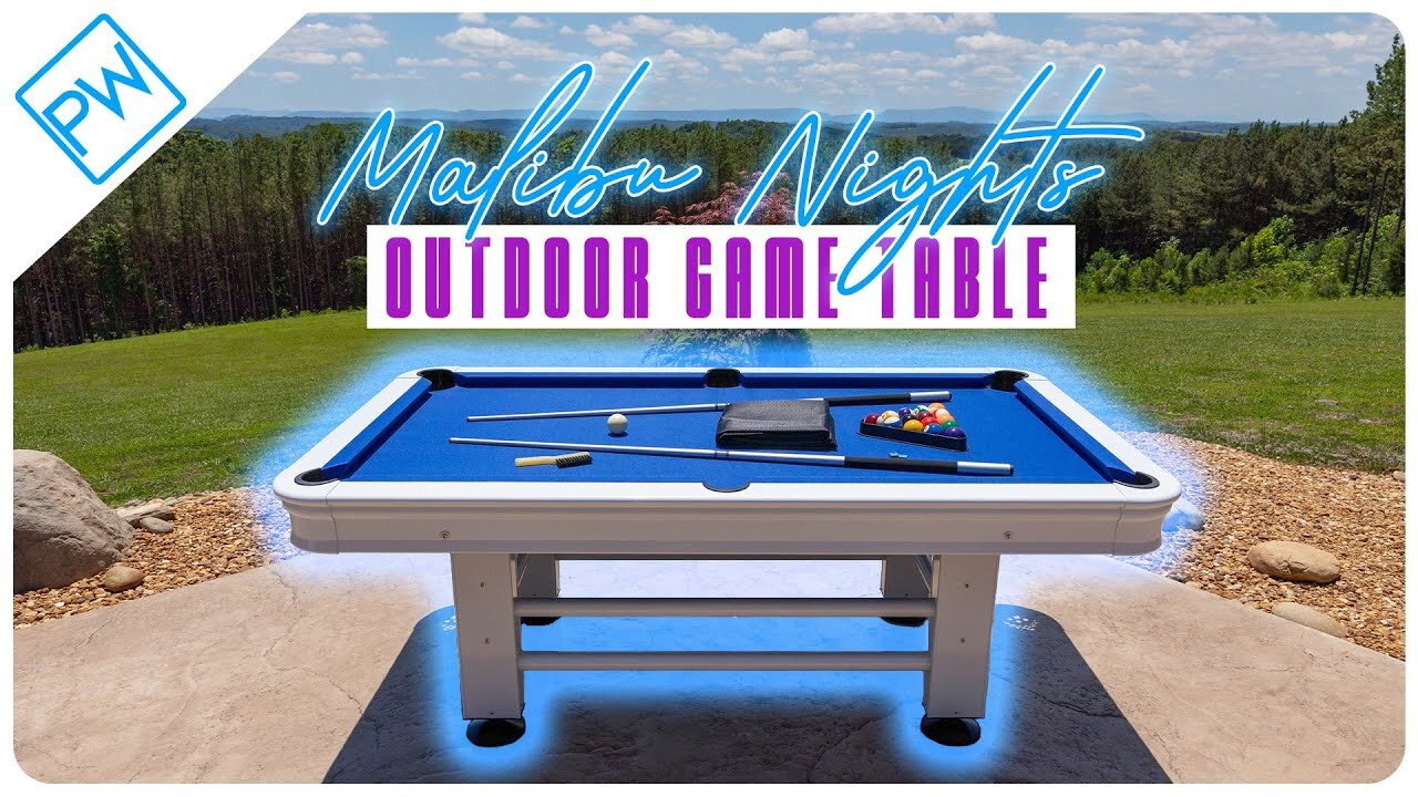 Malibu Nights Outdoor Pool Table from Pool Warehouse!