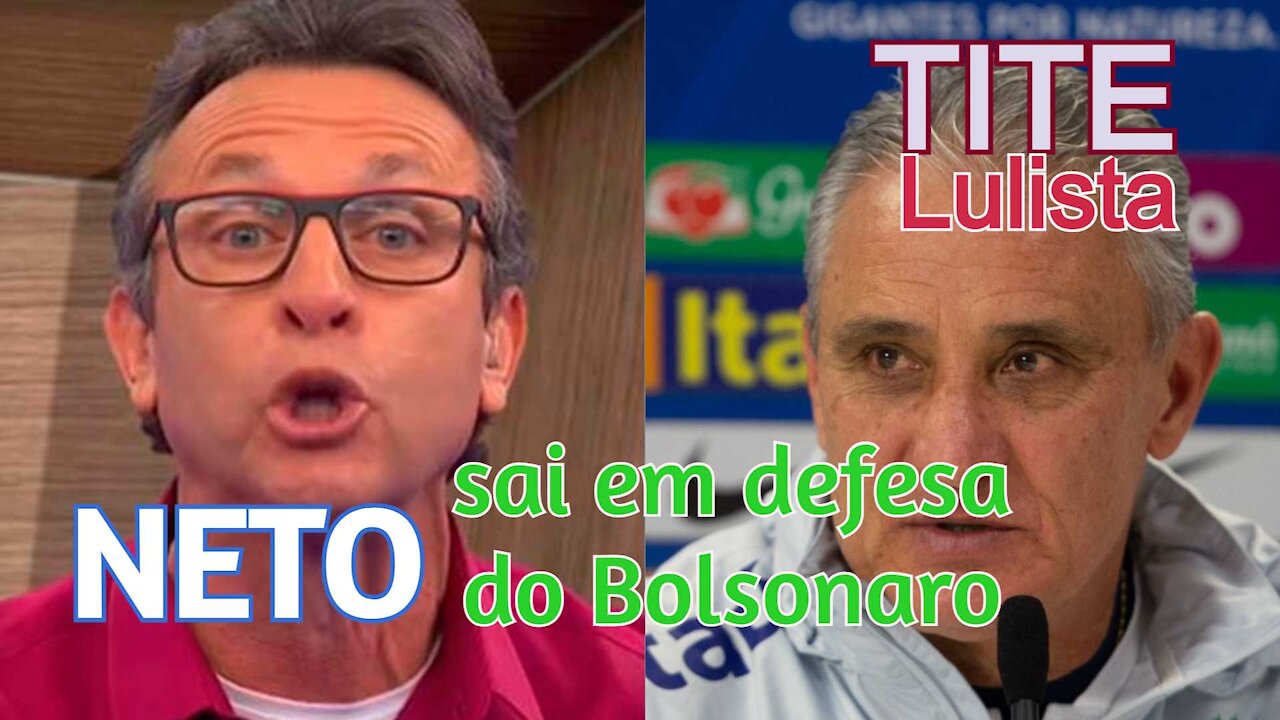 CRAQUE NETO DETONA TITE E SAI EM DEFESA DE BOLSONARO