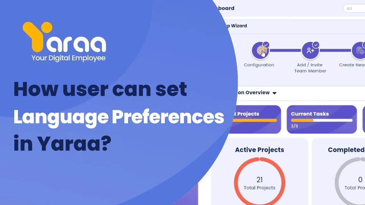 How user can set language preferences in Yaraa?