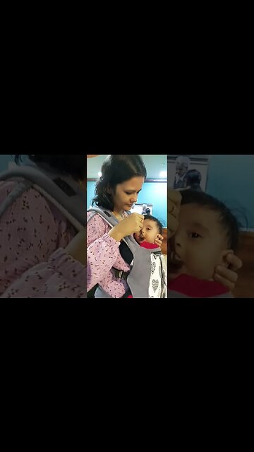 7 months old baby is eating south Indian thali after vaccination