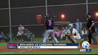 Benjamin defeats Cardinal Newman baseball 3/27