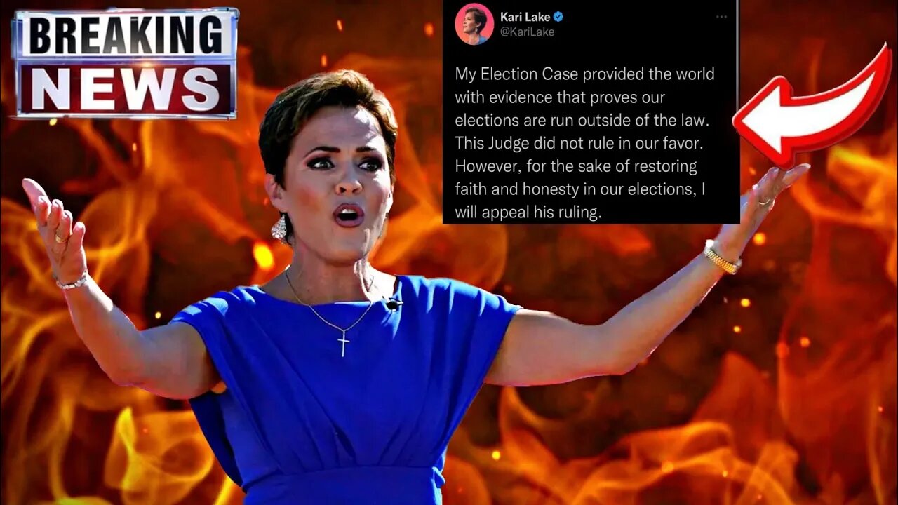Kari Lake will NOT STOP FIGHTING after Judge RULES against her..