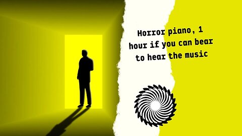 Horror Piano, If You Can Bear To Hear The Music, 1 Hour Of White Noise For Sleep, Relax, Study.