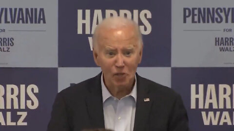 (Creepy) Whisper To A Scream: Joe Biden Campaigns For Kamala Harris In Pennsylvania