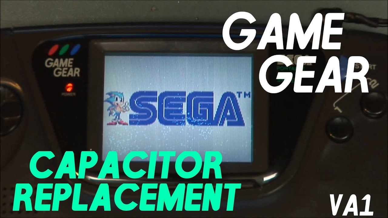 Sega Game Gear Repair VA1 837-9024 2110 - Capacitor Replacement