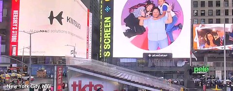 Get up on times square billboard today