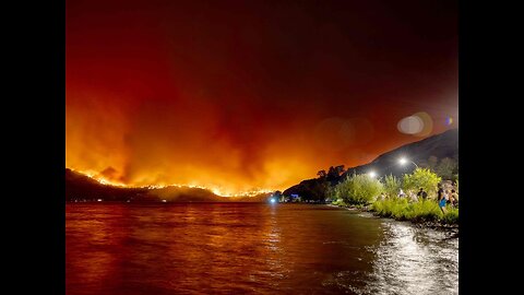 Wildfires footage from Celista BC Canada