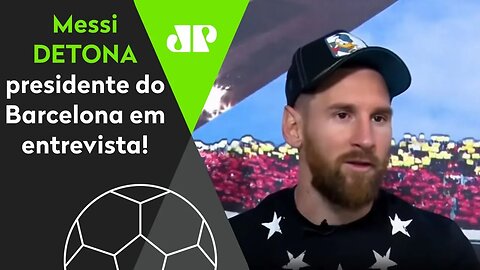 BATEU FORTE! OLHA o que MESSI falou após FICAR no BARCELONA!