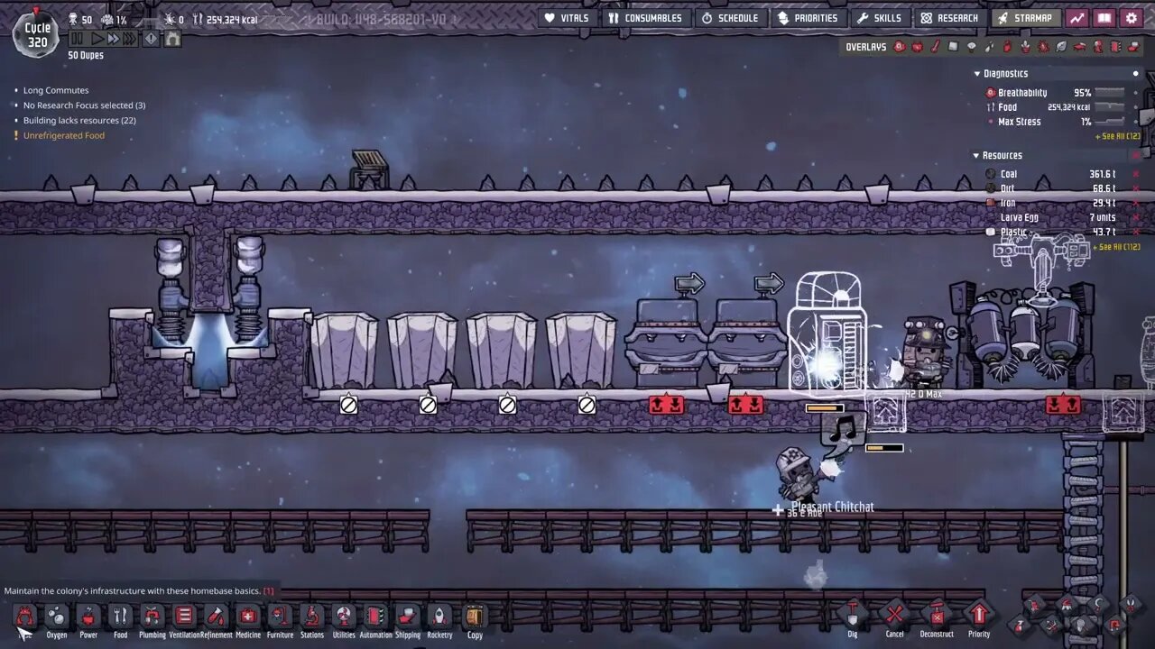 Oxygen Not Included 50 Dupes 500 Cycles 27