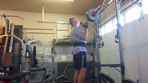 June 29, 2022 weighted hypers, pause squats, press, rows, pull ups