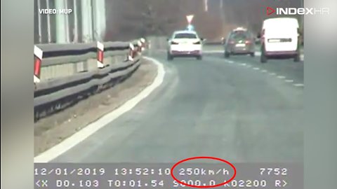 Ovaj manijak je vozio preko 250 km/h po autocesti A1