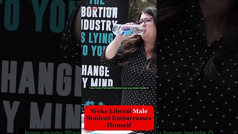 Woke Liberal Male Student Embarrasses Himself: Feelings Were Hurt