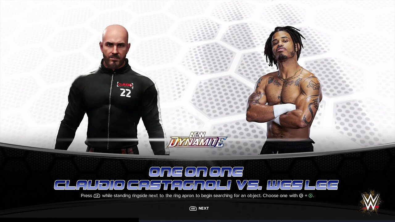 WWE 2k24 Claudio Castagnoli vs Wes Lee