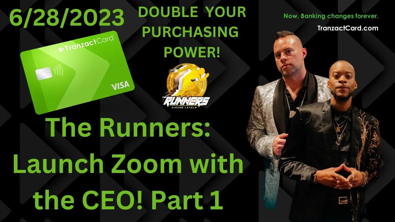 Tranzact Card: Runners Launch Zoom with CEO Part 1