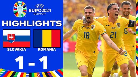 Euro 2024 Highlights: Slovakia vs Romania