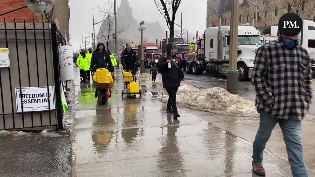 Fuel Deliveries At The Freedom Protest Ottawa Continue In Spite Of The Increased Police Presence