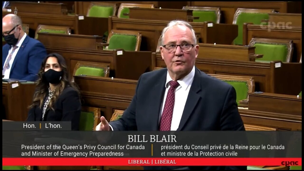 Canada's Bill Blair: We Will Use Emergency Tool Whenever We Are Required To