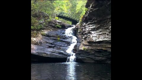 Waterfall at the Lula Lake Land Trust