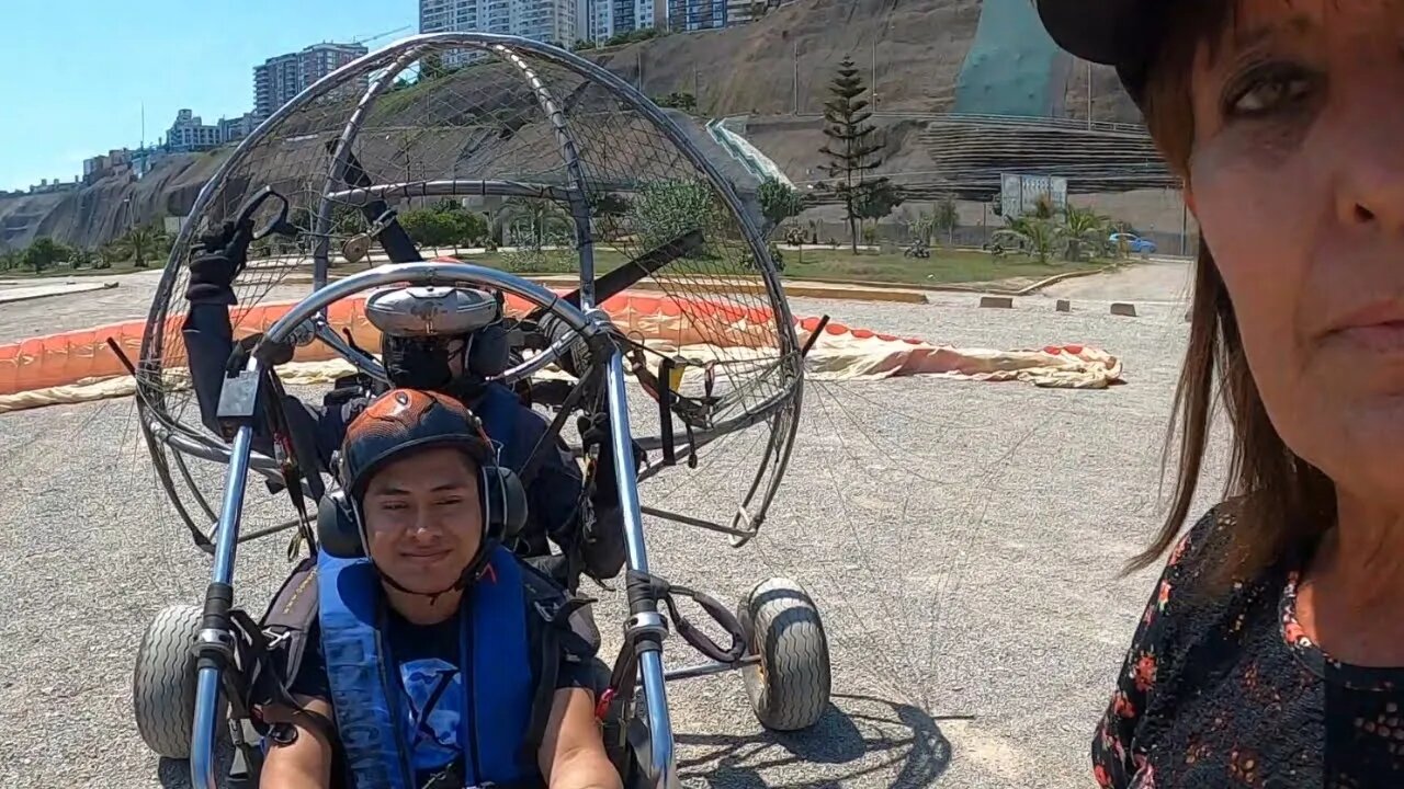 Tandem Paragliding! Sam's First Flight!