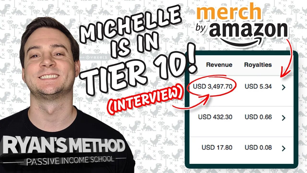 Michelle Sold $3,497 on Amazon Merch This Week... IN TIER 10! (Interview)