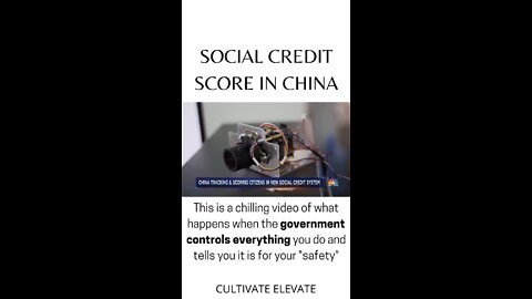 Social Credit Score in CCP China....coming to USA