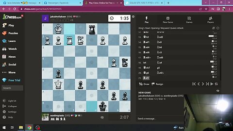 Chess.com Gameplay - 500-600 Elo Blitz #5