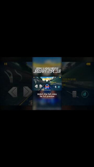 [Asphalt 8: Airborne (A8)] Jaguar F-Type SVR | Vehicle Prev. | Updt 60: Garage Life Season | #Shorts