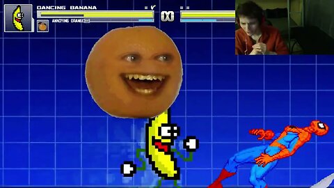 Fruit Characters (Annoying Orange And Dancing Banana) VS Spider-Man In An Epic Battle In MUGEN