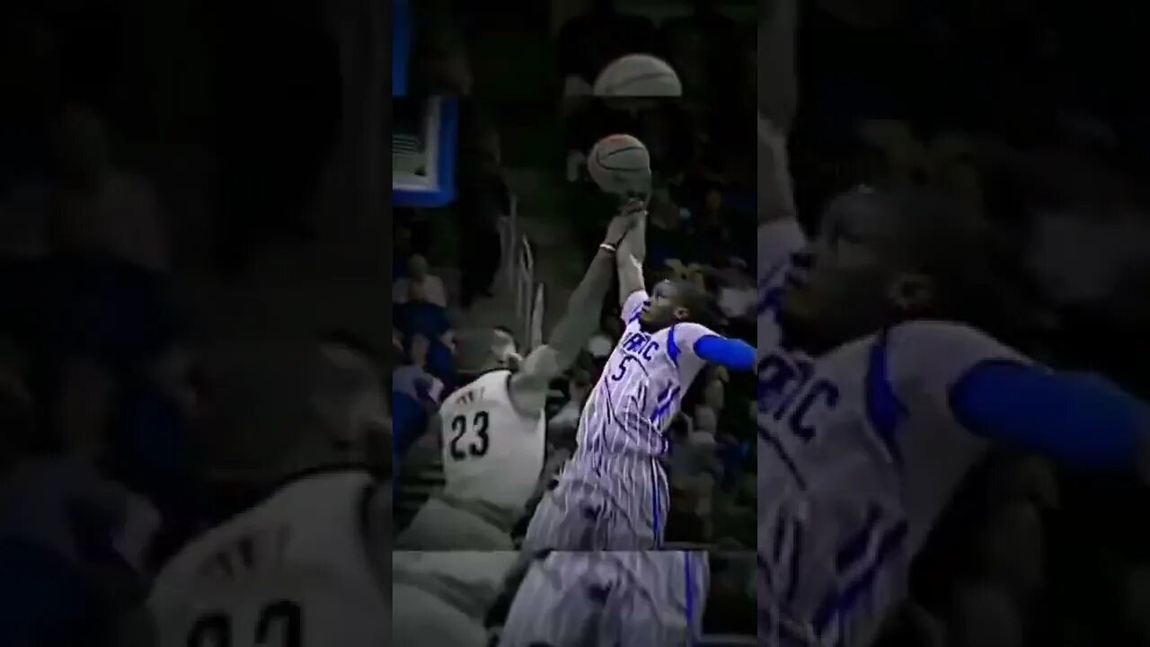 #shorts Despite the foul, he dunks.