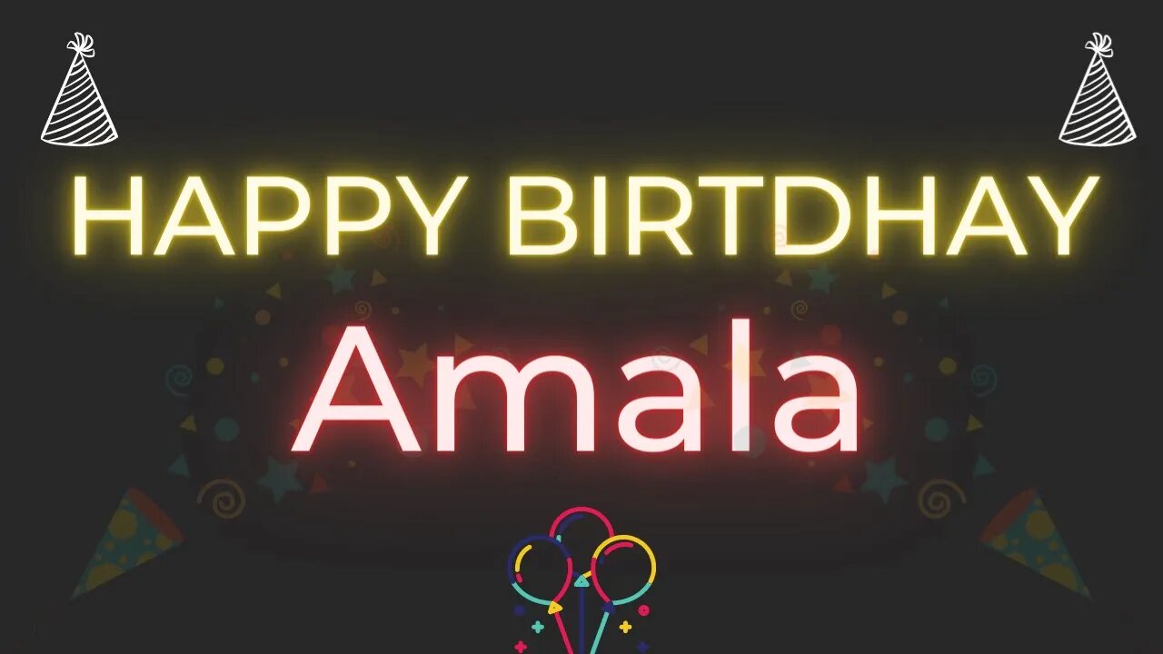 Happy Birthday to Amala - Birthday Wish From Birthday Bash