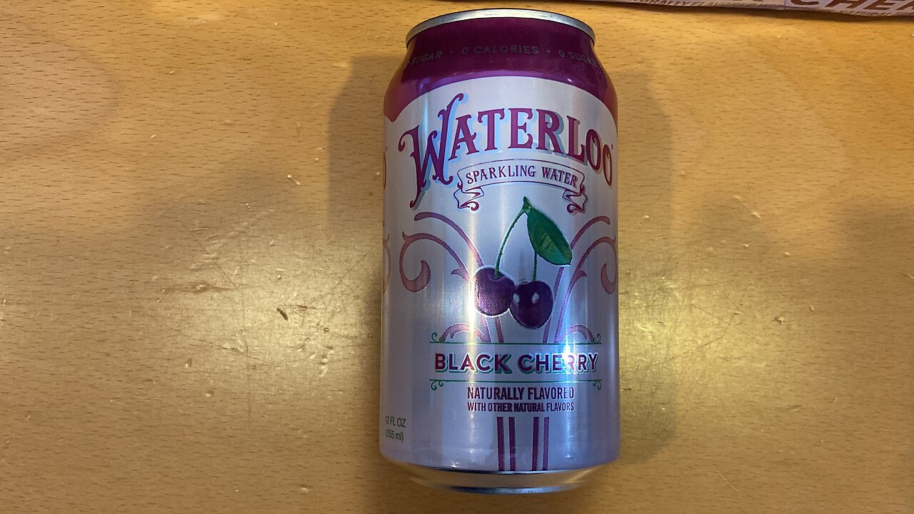 Waterloo Sparkling Water Black Cherry Naturally Flavored 12 Fl Oz Cans 12 Pack Zero Calories & Sugar