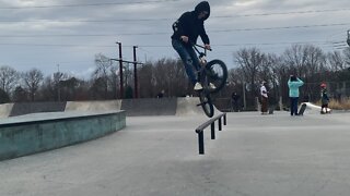 crazy trick on bike