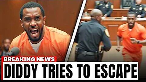 it's crazy. Diddy tries to escape during the trial!