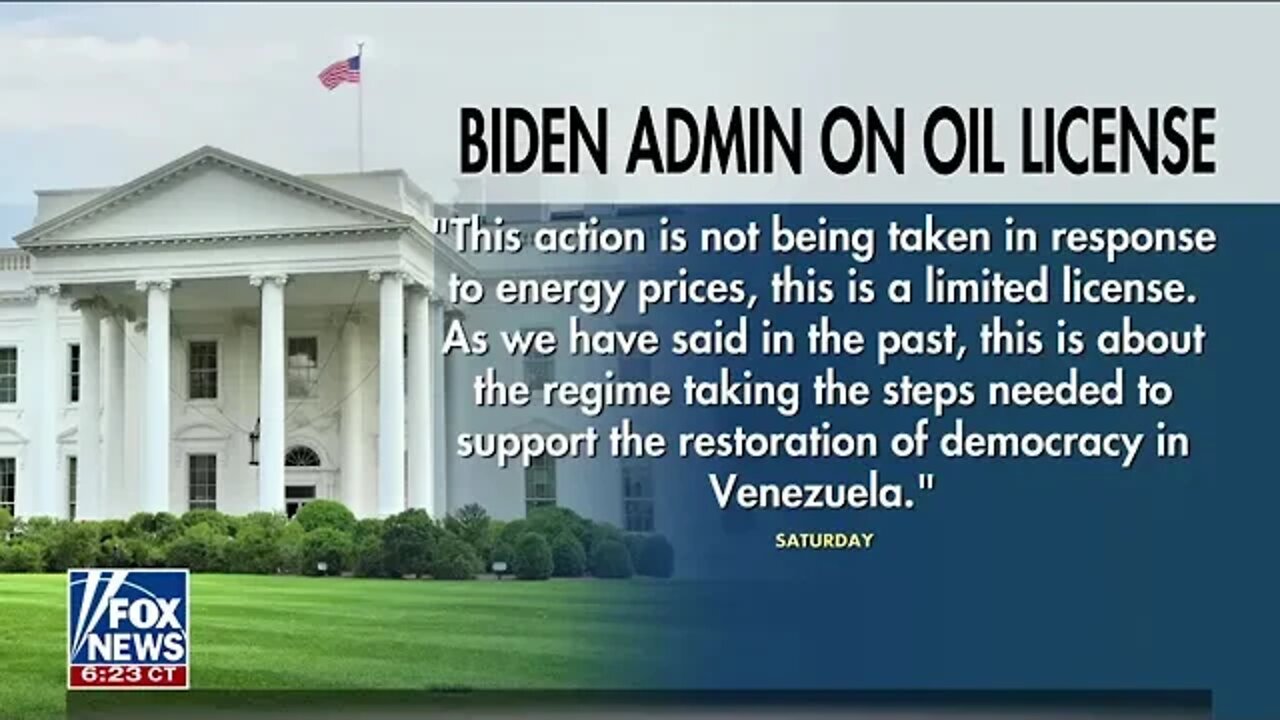 Biden admin slammed for allowing Chevron to resume oil drilling in Venezuela