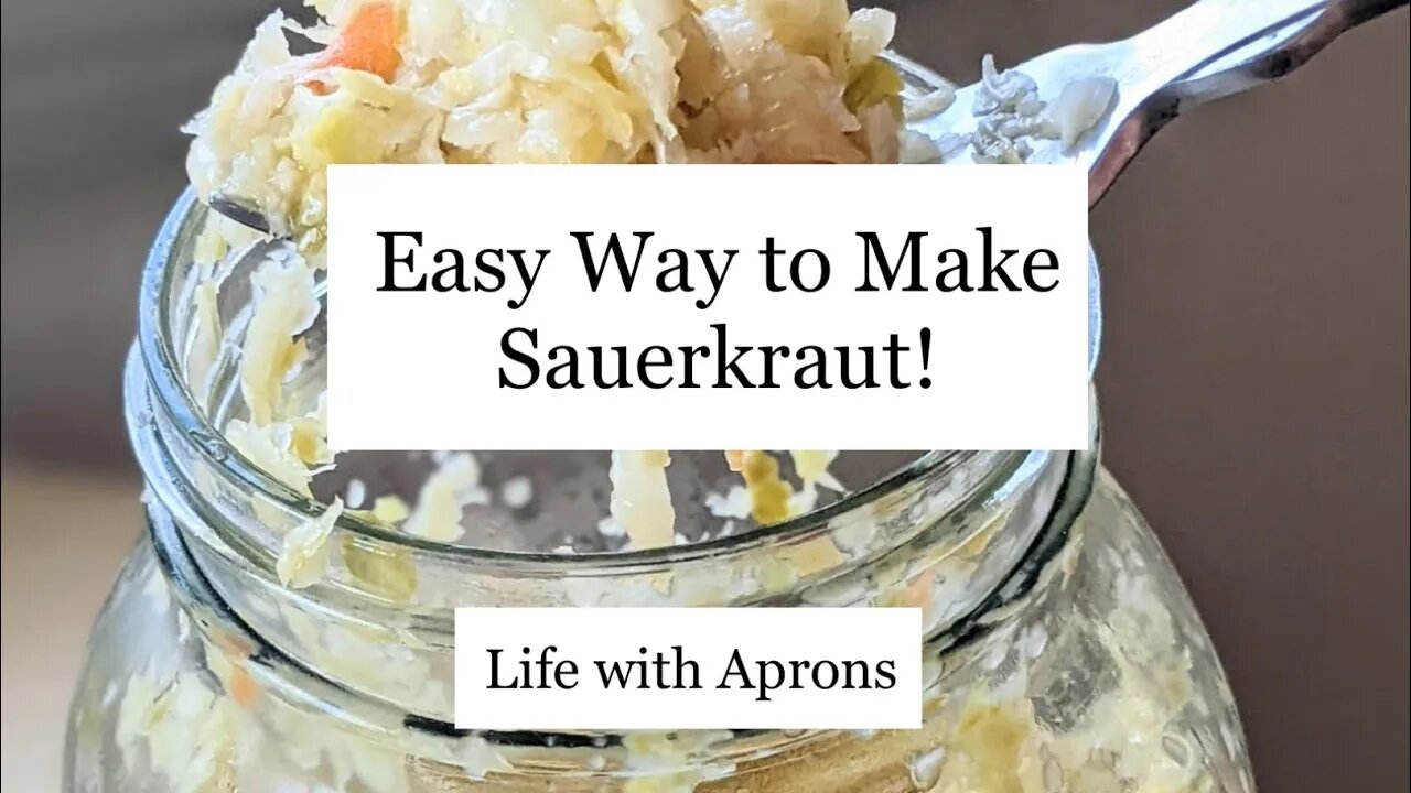 Easy way to make sauerkraut!