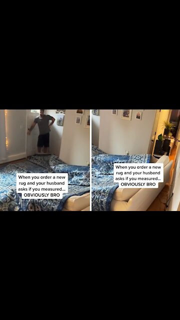 Epic fail: Wife orders rug online before taking measurements